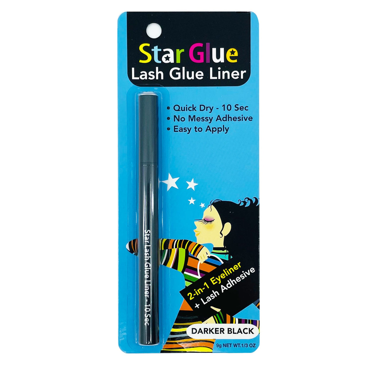 Star Glue Lash Glue Liner - Darker Black (2 in 1 Eyeliner + Lash Adhesive) : 6 PC - CosmeticholicStar GlueEyesStar Glue Lash Glue Liner Cosmetic Wholesale - Cosmeticholic
